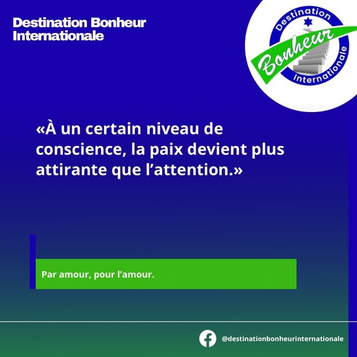 La paix devient plus attirante que l'attention