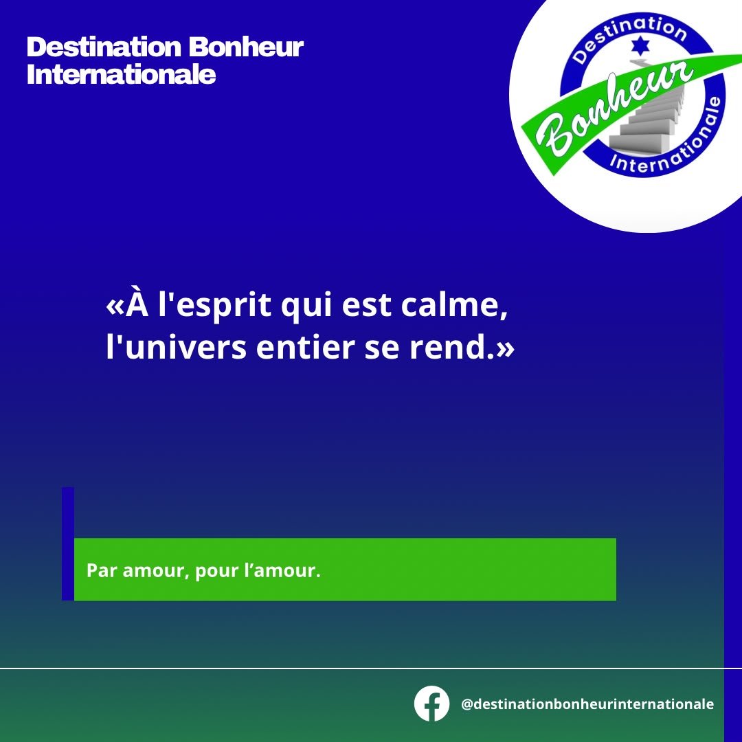 À l'esprit qui est calme